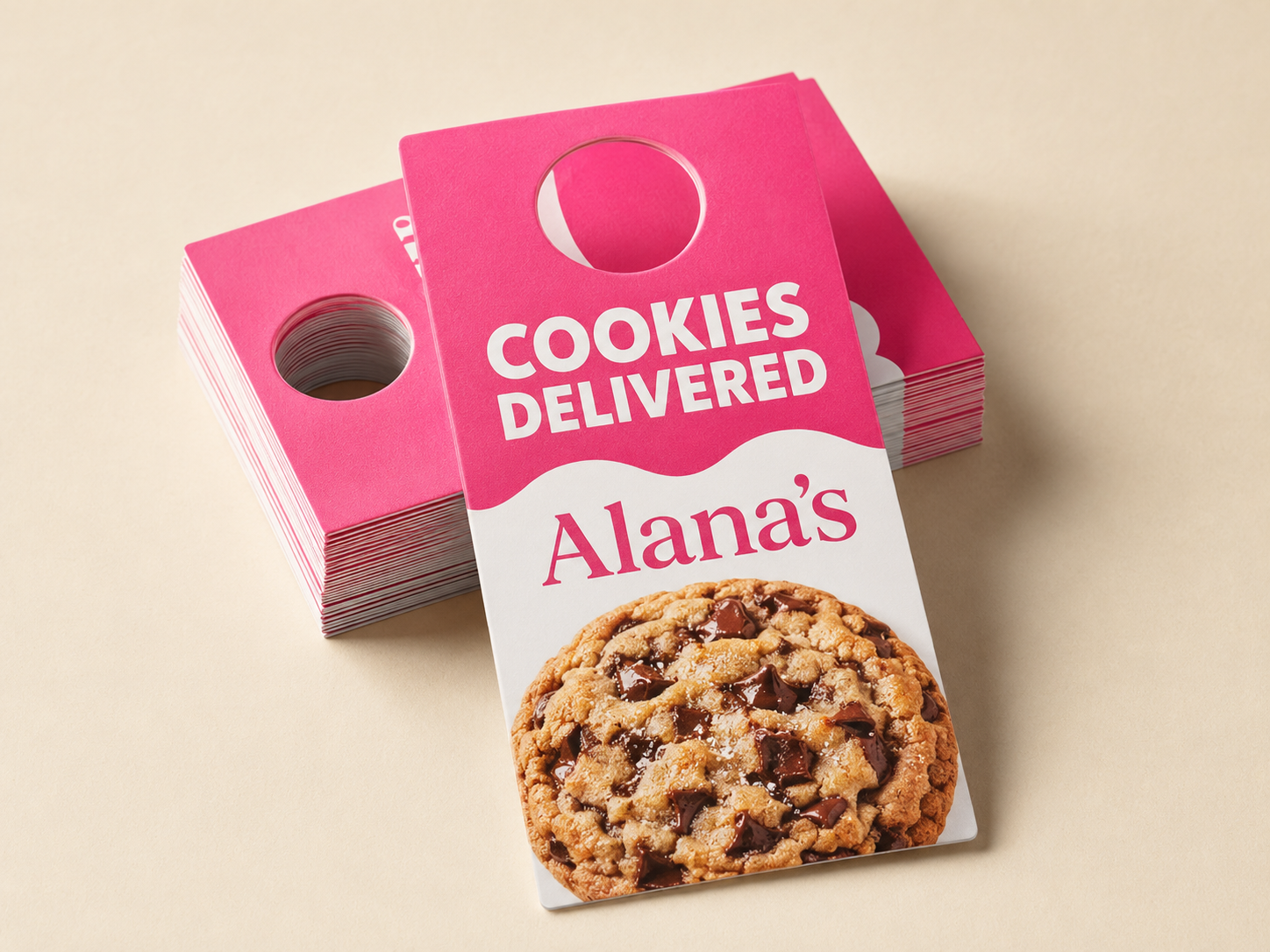 Alana’s promotional door-hanger concept